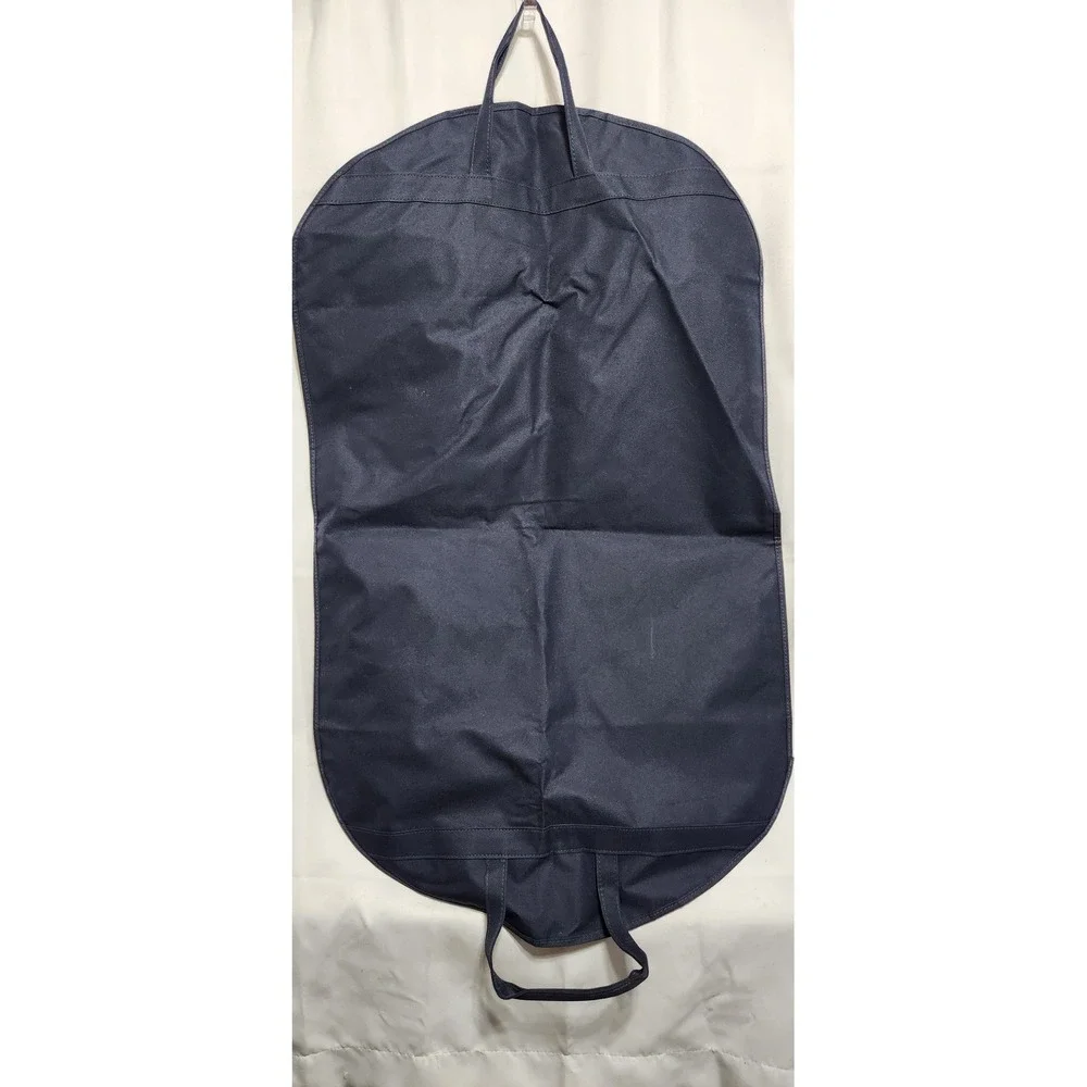 Ralph Lauren Garment Bag Navy Blue Gold Logo Travel Suit Cover Carry Handles
